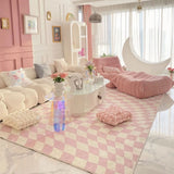 Roomtery Pastel Curvy Checker Carpet, view 5