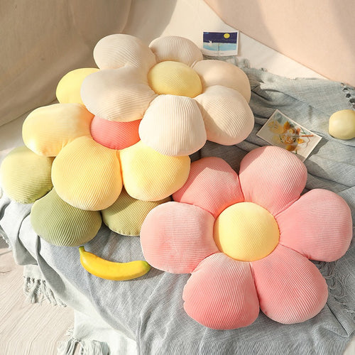Roomtery Pastel Flower Throw Pillow