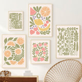 Roomtery Pastel Fruits Gallery Wall Canvas Posters, view 2