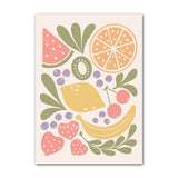 Roomtery Pastel Fruits Gallery Wall Canvas Posters, view 4