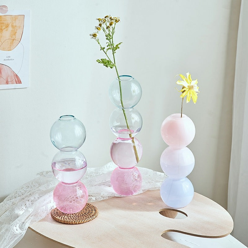 Roomtery Pastel Glass Bubble Vase
