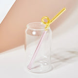 Roomtery Pastel Glass Wavy Straws, view 6