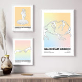 Roomtery Pastel Minimal Art Canvas Posters, view 3