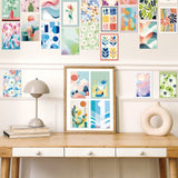 Roomtery Pastel Minimalist Print Wall Collage Cards Kit, view 2