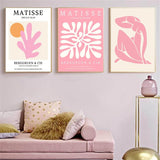 Roomtery Pastel Pink Gallery Wall Art Canvas Posters, view 4