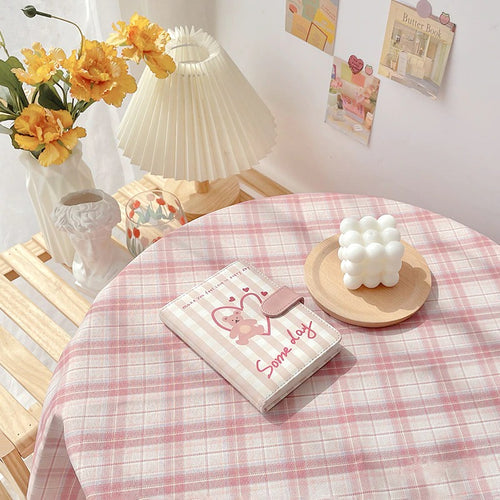 Roomtery Pastel Plaid Tablecloth