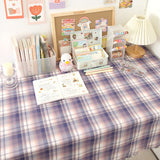 Roomtery Pastel Plaid Tablecloth, view 5