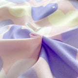 Roomtery Pastel Purple Hearts Bedding Set, view 5