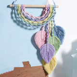 Roomtery Pastel Rainbow Macrame Tassels Wall Decor, view 5
