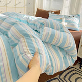 Roomtery Pastel Retro Striped Bedding Set, view 2
