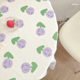 Roomtery Pastel Tulip Tablecloth, view 4