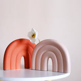 Roomtery Pastel U Shape Ceramic Vase, view 3