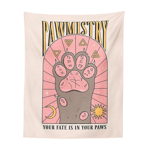 Roomtery Pawmistry Tapestry