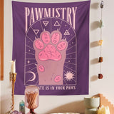 Roomtery Pawmistry Tapestry, view 3