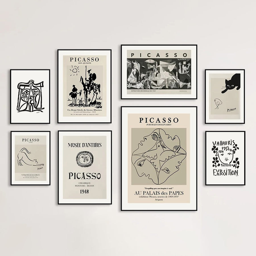 Roomtery Picasso Outline Sketches Canvas Posters