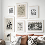 Roomtery Picasso Outline Sketches Canvas Posters, view 2