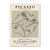 Roomtery Picasso Outline Sketches Canvas Posters, view 6