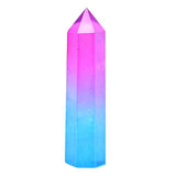 Roomtery Pink and Blue Quartz Tower Crystal, view 5