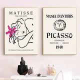 Roomtery Pink Art Collage Canvas Posters, view 3