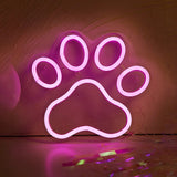Roomtery Pink Cat Paw LED Neon Sign, view 4