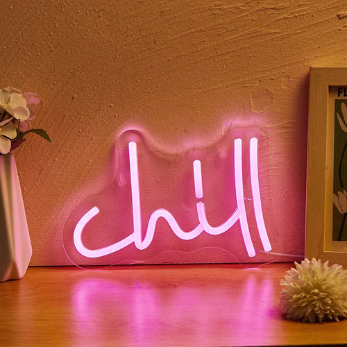 Roomtery Pink Chill Wall Neon Sign