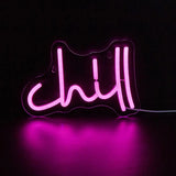 Roomtery Pink Chill Wall Neon Sign, view 3