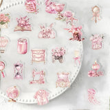 Roomtery Pink Coquette Girl Aesthetic Sticker Pack, view 3