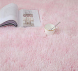 Roomtery Pink Faux Fur Area Rug, view 2