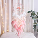 Roomtery Pink Feather Dream Catcher, view 3