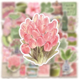 Roomtery Pink & Green Spring Aesthetic Sticker Set, view 3