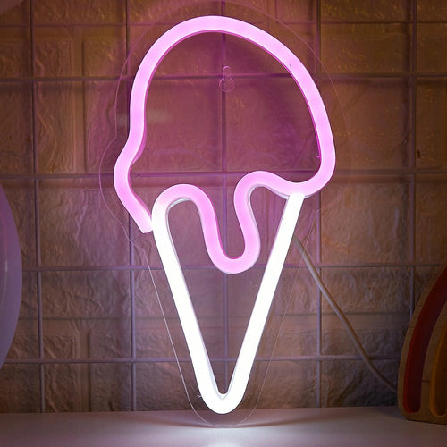 Roomtery Pink Ice Cream LED Neon Sign