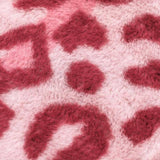 Roomtery Pink Leopard Furry Accent Rug, view 4