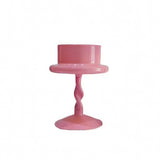 Roomtery Pink Swirl Glass Candle Holder, view 5
