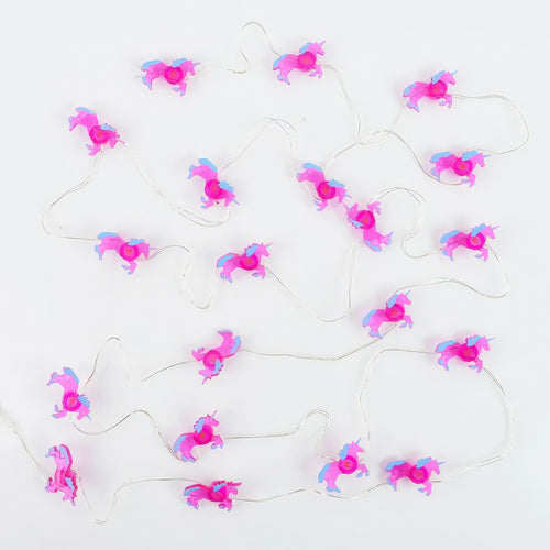 Roomtery Pink Unicorn Fairy String Lights