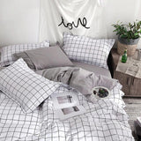 Roomtery Plain Grid Bedding Set, view 3
