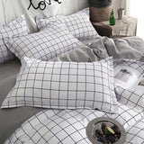 Roomtery Plain Grid Bedding Set, view 5