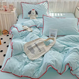Roomtery Plain Stitched Shell-Edge Bedding Set, view 2