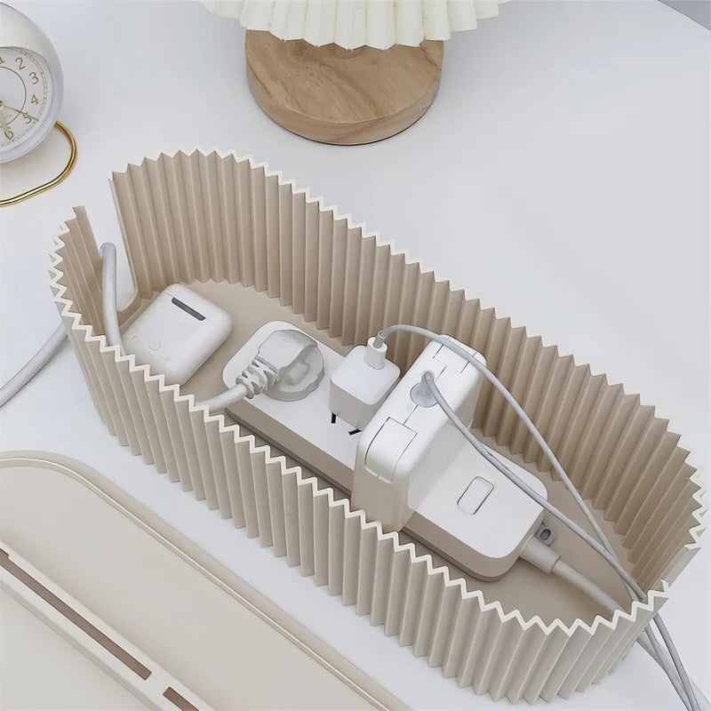 Roomtery Pleated Extension Board Wire Organizer