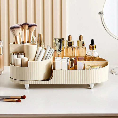Roomtery Pleated Makeup Desktop Organizer