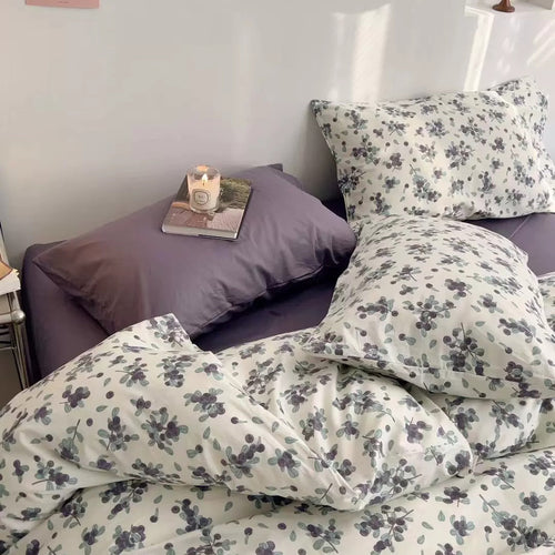 Roomtery Plum Tree Print Bedding Set