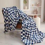 Roomtery Plush Checkered Throw Blanket, view 2