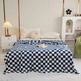 Roomtery Plush Checkered Throw Blanket, view 5