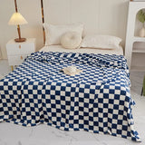Roomtery Plush Checkered Throw Blanket, view 6
