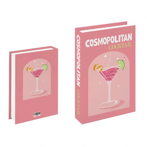 Roomtery Preppy Cocktails Fake Book Storage Box