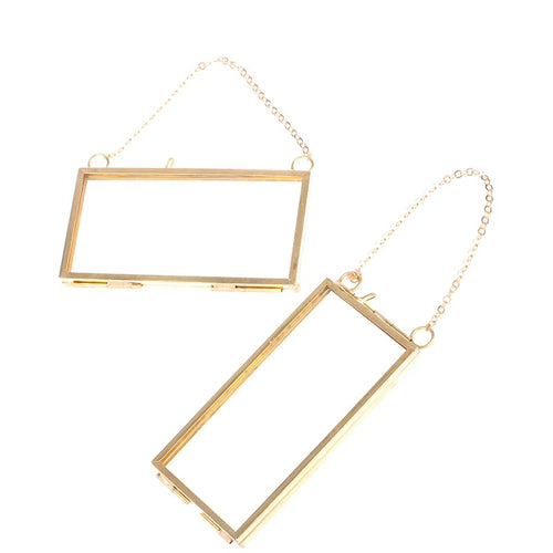 Roomtery Pressed Flowers Brass Frame