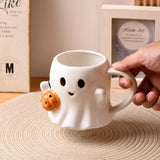 Roomtery Pumpkin Ghost Halloween Mug, view 2