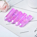 Roomtery Purple Aura Clear Quartz Crystal Tower, view 2