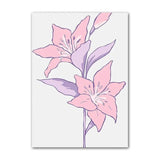 Roomtery Purple Minimal Art Canvas Posters, view 5