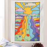 Roomtery Rainbow River Tapestry, view 3