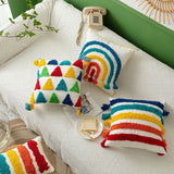 Roomtery Rainbow Tassels Cushion Cover, view 4